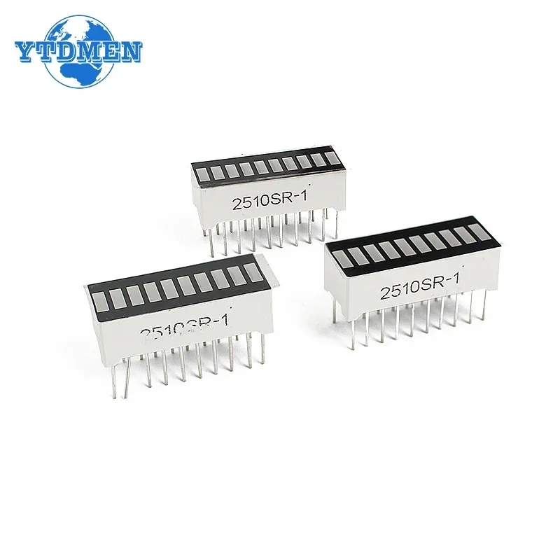 LED Digital Tube Display 5/10pcs 10-segment Light Bar LED Display Module Bar Graph Ultra Bright Red/Green/Blue/yellow-green LED Digital Tube for Arduino