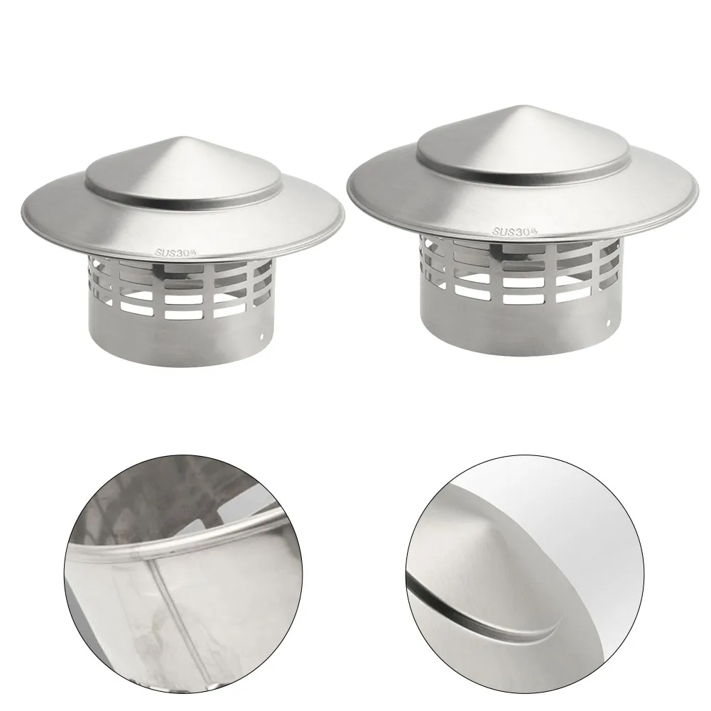 Chimney Cap 110/160mm Stainless Steel for Ventilation Ducts Chimneys