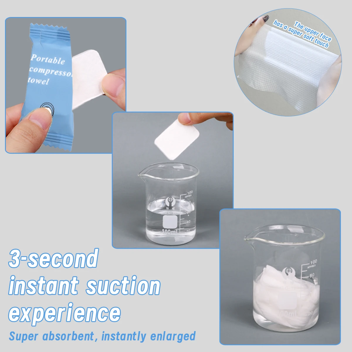 20/50/100PCS disposable compressed towel for bathing and washcloth is suitable for independent packaging for business trips. 6