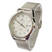 PABLO RAEZ Dropship New Fashion Simple Design Waterproof Stainless Steel Mesh 40MM Men Watch Top Luxury Quartz Relogio Masculino 1
