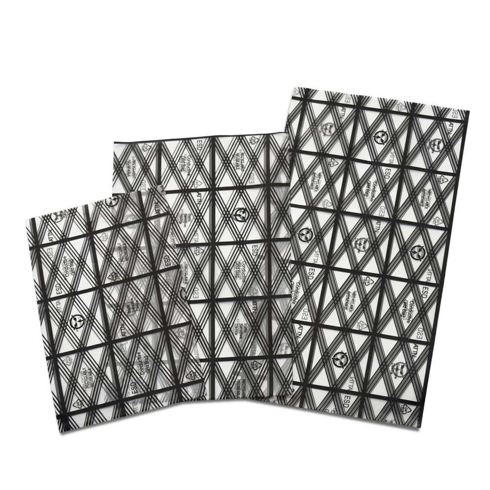 Open Top Antistatic Bag 100Pcs/Lot for Electronics Mainboard Network Card