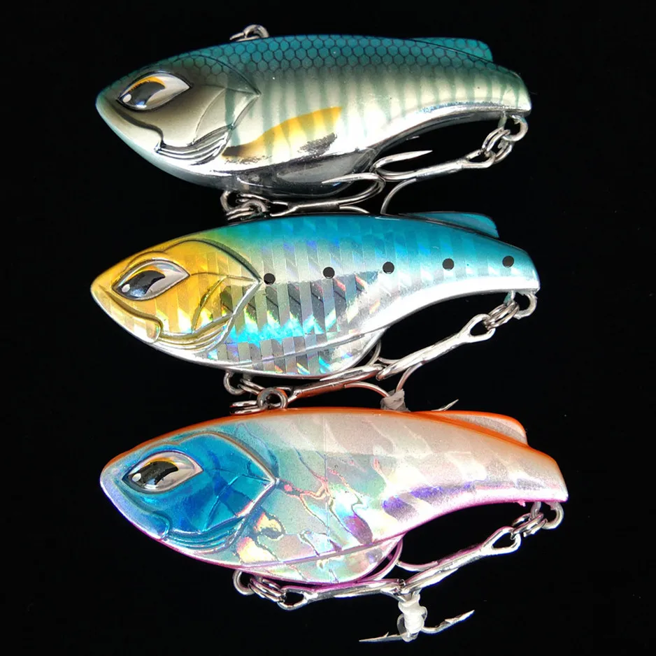 

Noeby 3pcs 62mm 14g Hard Bait Vib Lifelike Noisy Crankbait For Fishing Tackle Lure Sea Fishing Lure