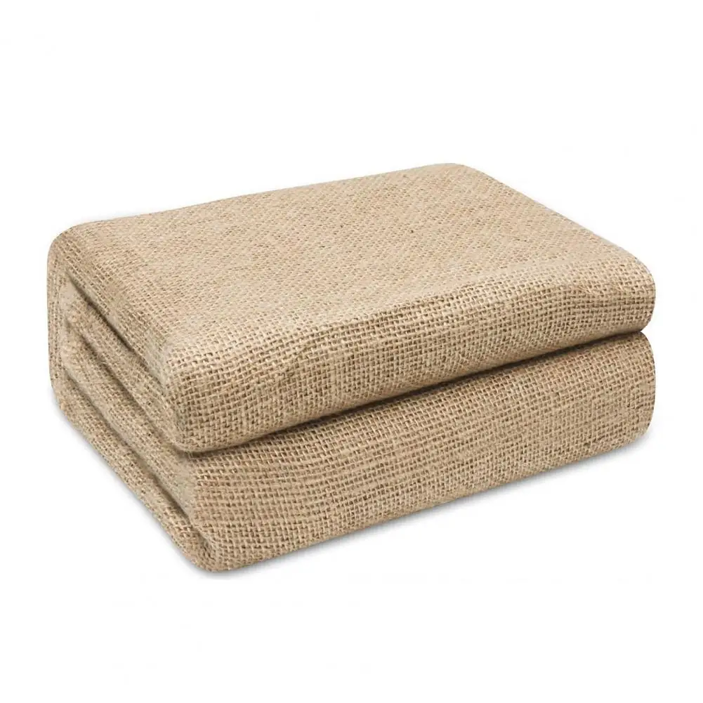 Rolo de tecido de serapilheira, tecido de juta natural para inverno, envoltório de árvore, cobertura de plantas, proteção contra congelamento, faça você mesmo, festa rústica, decoração de jardim