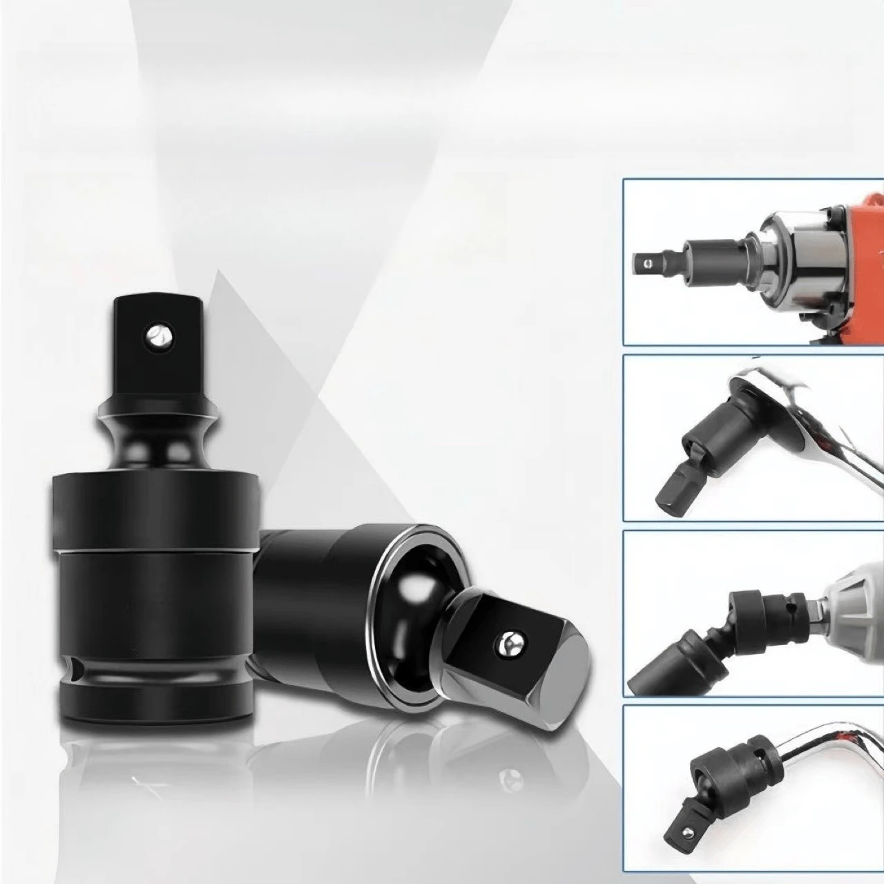 Pneumatic Universal Joint 360 Degree Swivel Electric Wrench Socket Adapter Air Impact Wobble Socket Adapter Tools