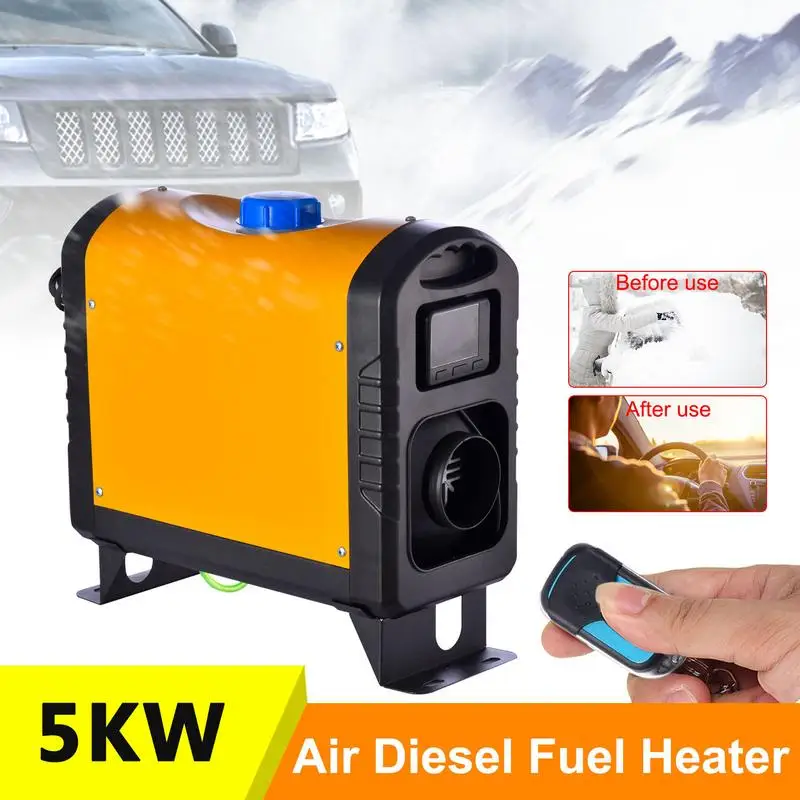 

5KW Car Heater Diesel Air Heater 12/24V Diesel Heater With LCD Switch Silencer for Car Truck Boat RV Parking Diesel Heater