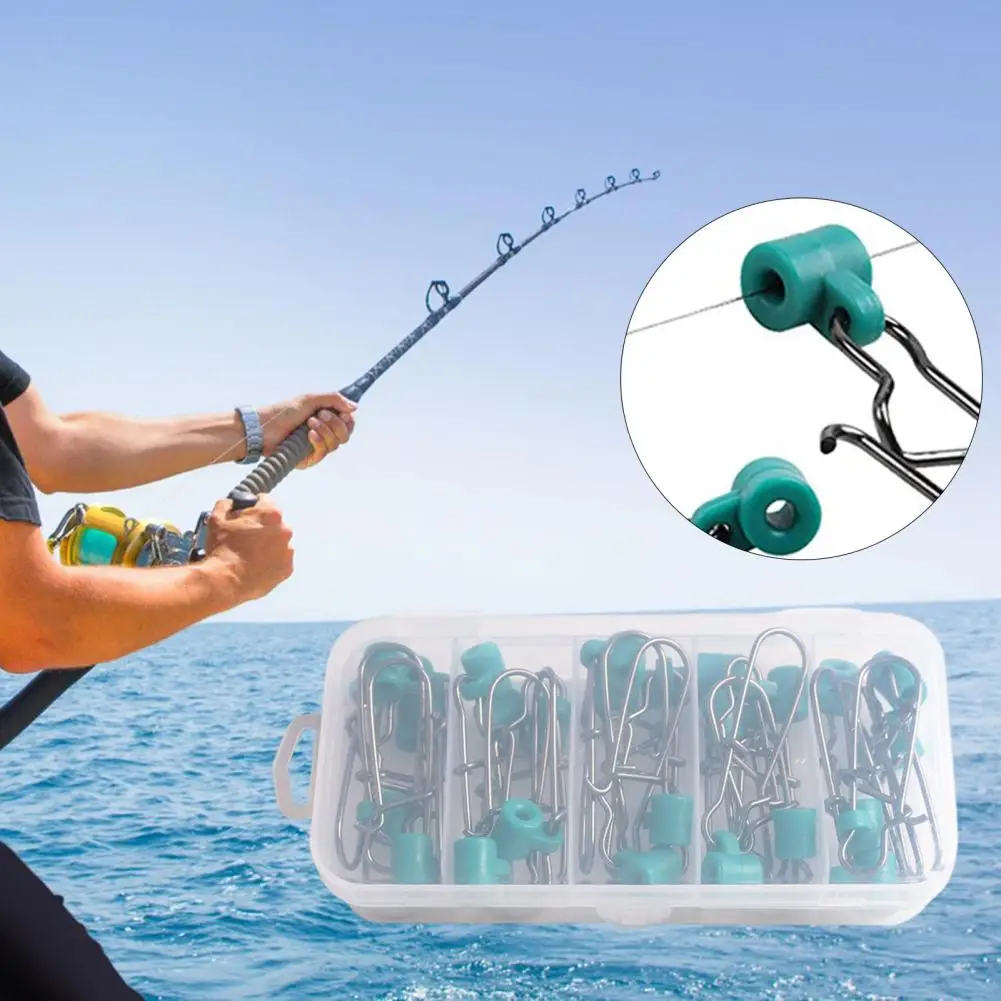 

Versatile Round End Fine Workmanship Strong Fishing Snap Swivel Ball Bearing Swivel Fishing Lure Swivel 25Pcs/Set