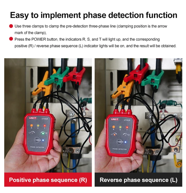 Rotation Tester ETCR1000C 3 Phase Rotation Meter - AC 70-1000V Non ...