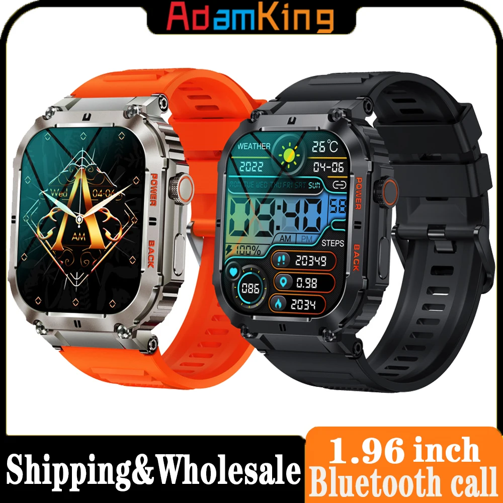 

Мужские смарт-часы с пульсометром, 2024 дюйма, 1,96 мАч