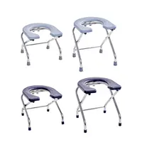 Toilet Seat for Bathroom Trong Bearing Capacity Comfortable Stable Bottom Shower Chair Washable Frosted Seat Board Commode Stool 1