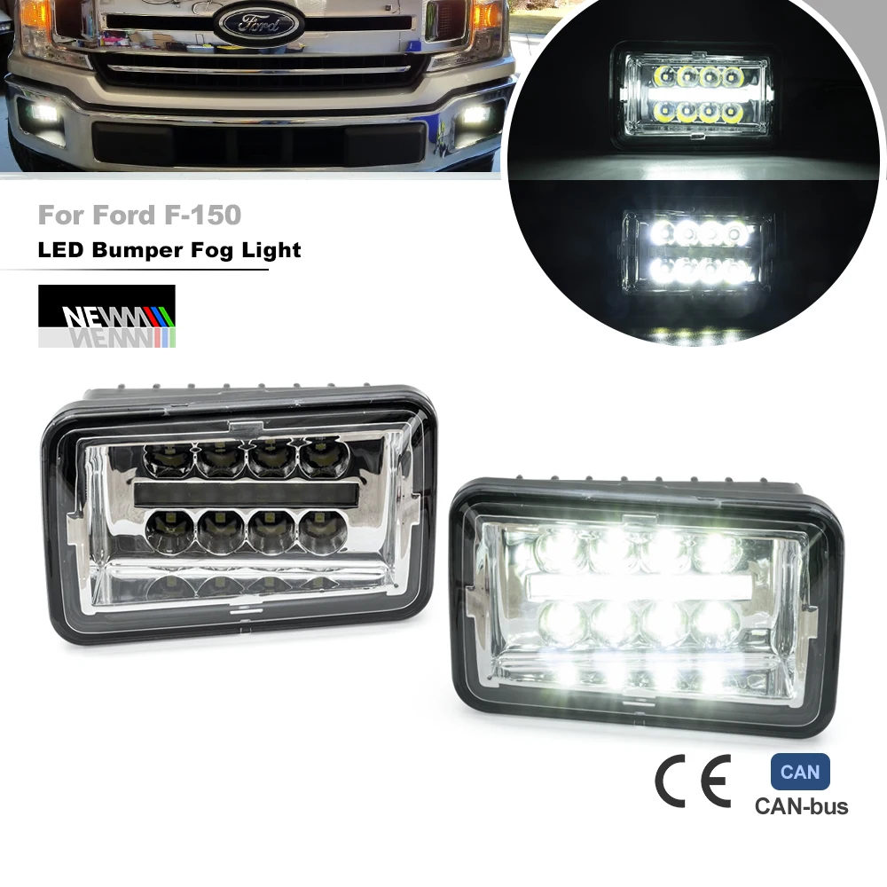 

Фара переднего бампера в стиле Raptor, светодиодная фара, дневные ходовые огни, белый комплект для Ford F150 15-20 F250 F350 F450 F550 SD 17-23 L & R Side