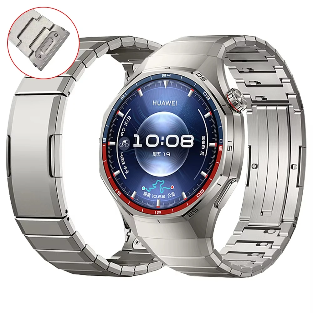 Luxury Titanium Strap for Huawei Watch GT 6 Pro - Premium Metal Bracelet