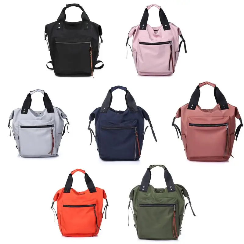 Women Backpack Nylon School Bookbag Handbag Daypack Rucksack Shoulder Bag for Teenager Girls