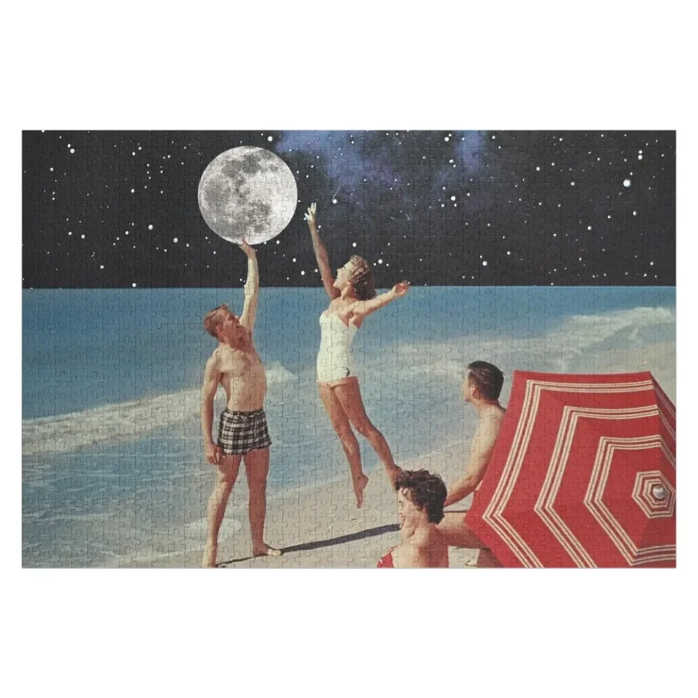 

Reaching for the Moon // Beach Games Jigsaw Puzzle Personalized Toy Anime Custom Kids Toy Woodens For Adults Puzzle