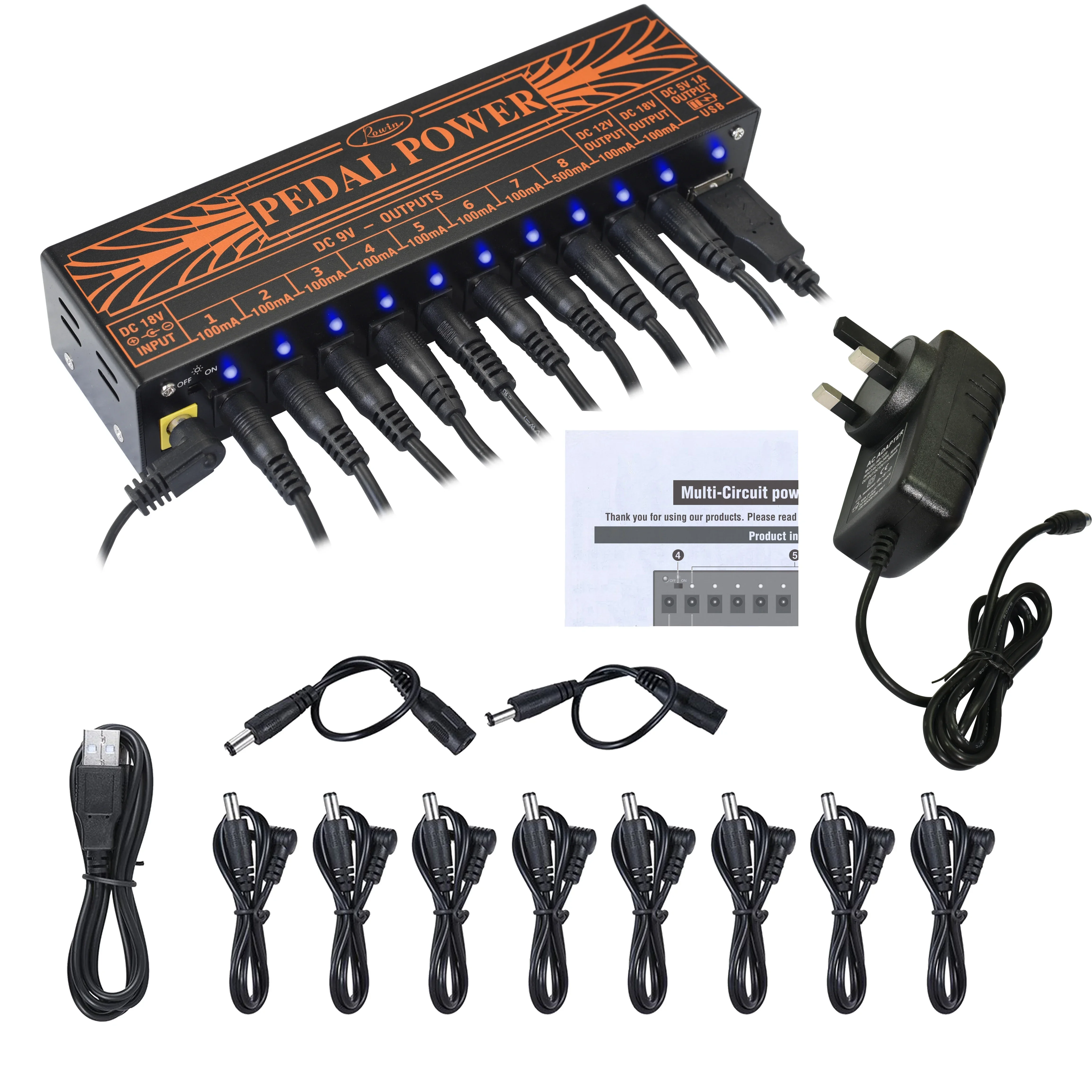 Caline Pedal Power Supply Caline CP-05 Guitar Pedal Power Supply