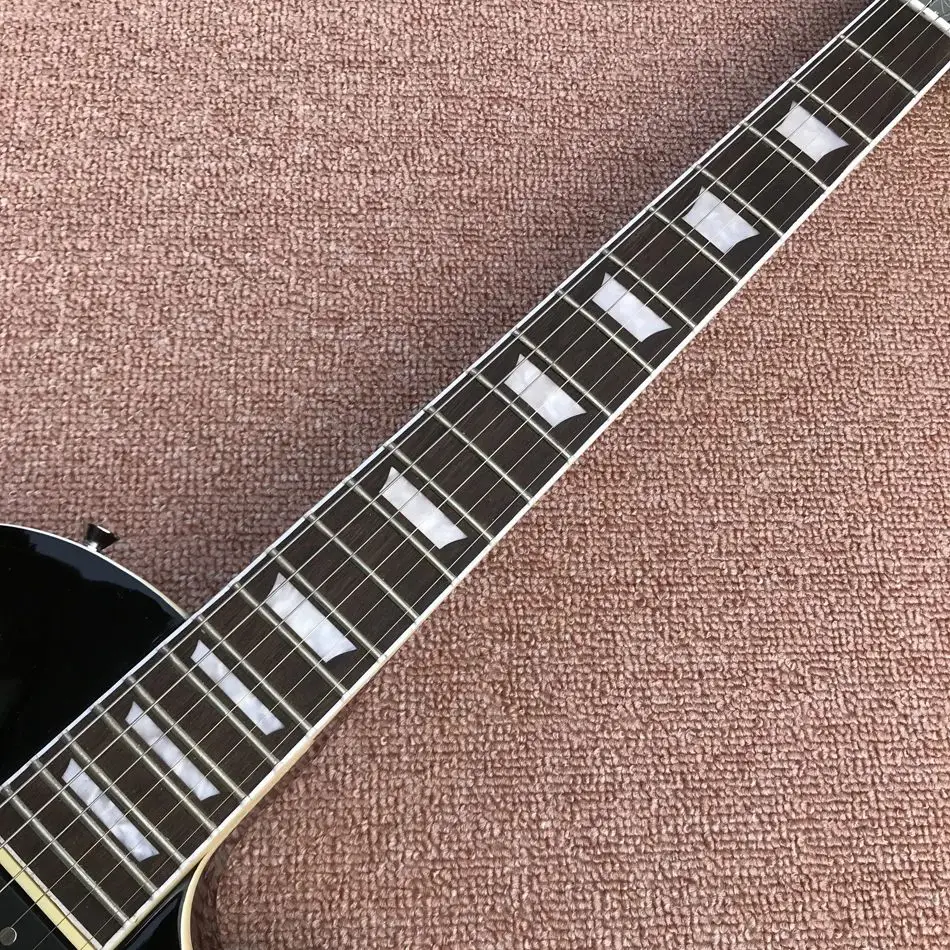 L P Slash Guitar Green Color Silver Hardware Roseboard Fingerboard Frets Binding