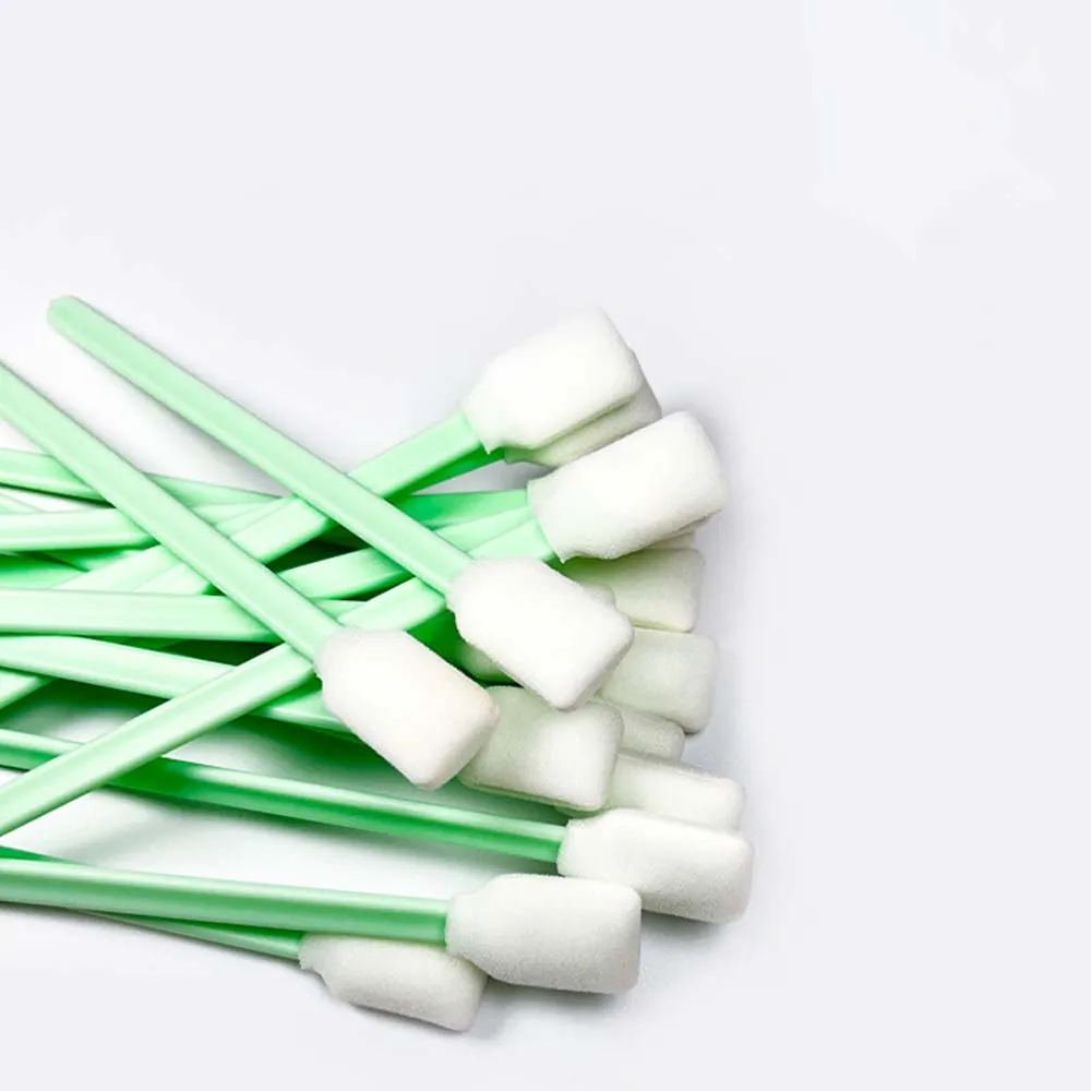 50pcs/Pack Dust-Free Cotton Swabs Wiping Stick Diy Handmade Leather Colouring Dyeing Cotton Swabs Sponge Scalp Edge Treatment