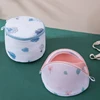 Printed Bra Laundry Bags Thicken Sandwich Fabric Bra Cylinder Storage Bag Silicone Gasket Fixed Bra Protection Washing Bag New 1