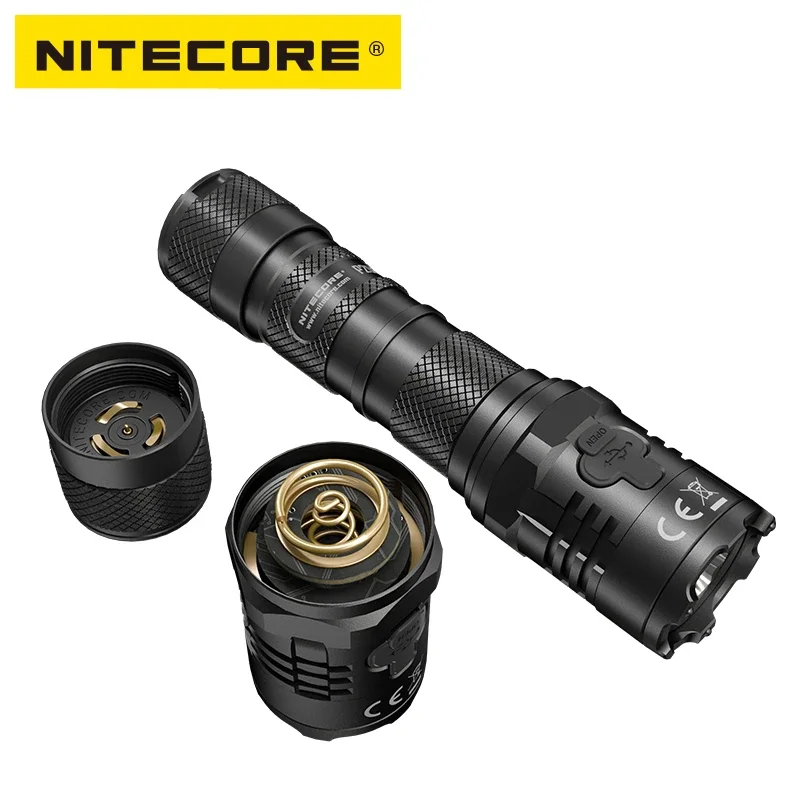 NITECORE P20iX Tactical LED Flashlight 4000Lumens USB-C Rechargeable Torch Light with 21700 Battery for Self-defense Camping