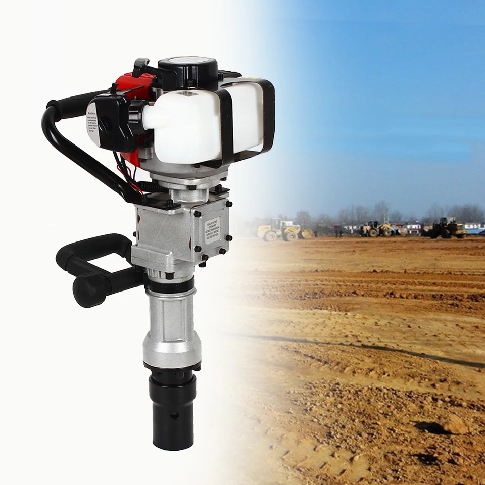 Fence Post Driver Gas Powered 2 Stroke T Post Driver 32.6CC Gas Powered Fence Farm Push Pile Digger,Portable Petrol Piledriver Piling Machine, Hammer Drills - Canada Post Pounder