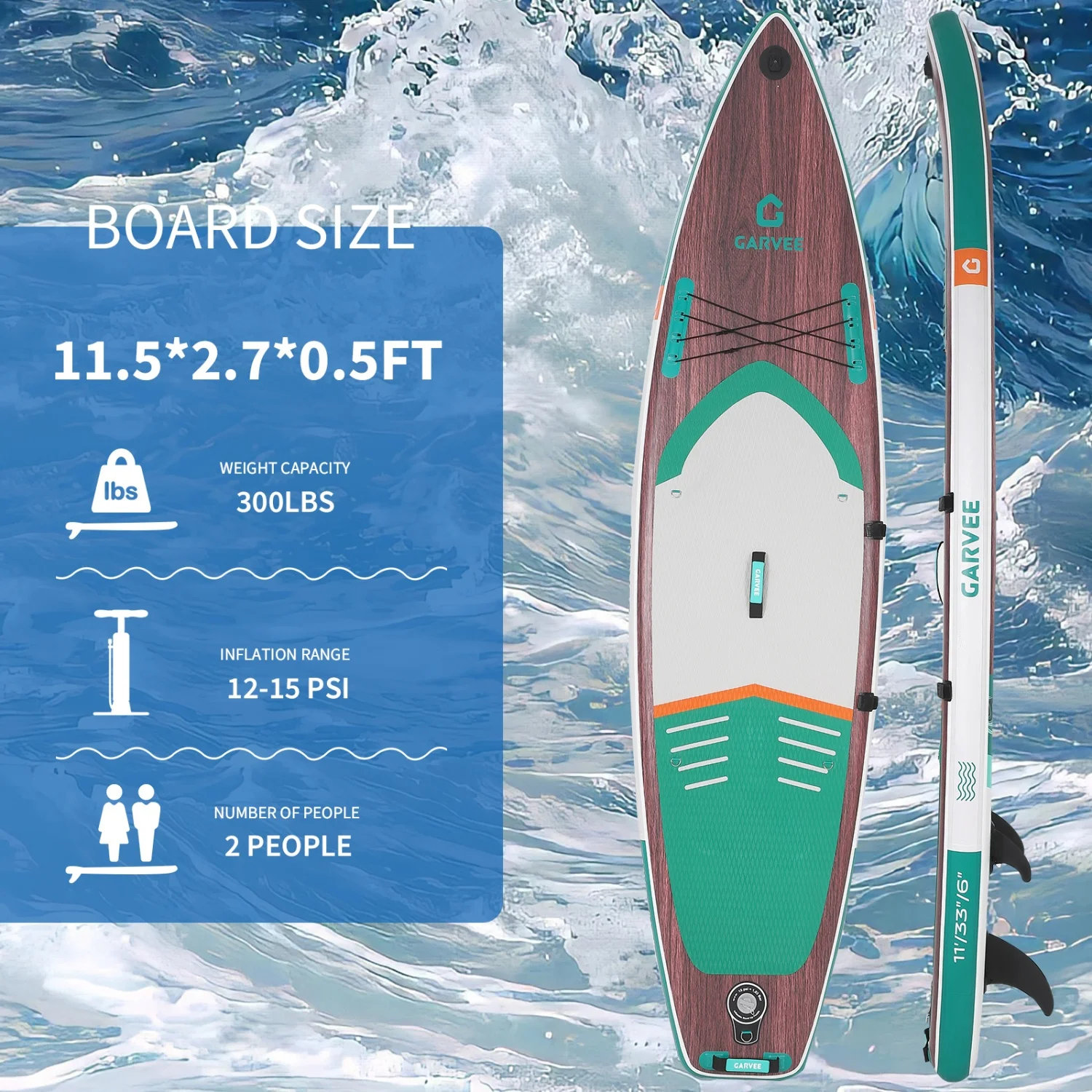 Dark wood-11.5FT