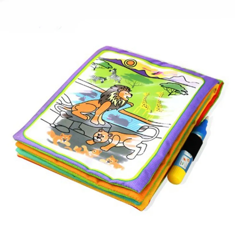 Water Coloring Mat Animals Cloth Magic Water Drawing Painting Book Doodle Book Children Baby Early Educational Toy