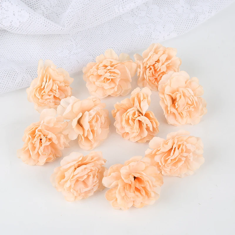 5/10pcs Bulk 5cm Seide Blume Rose Blumen Köpfe künstliche Blume Pfingstrose für zu Hause Zimmer Hochzeits feier Dekorationen Handwerk Blumen – Detail 7