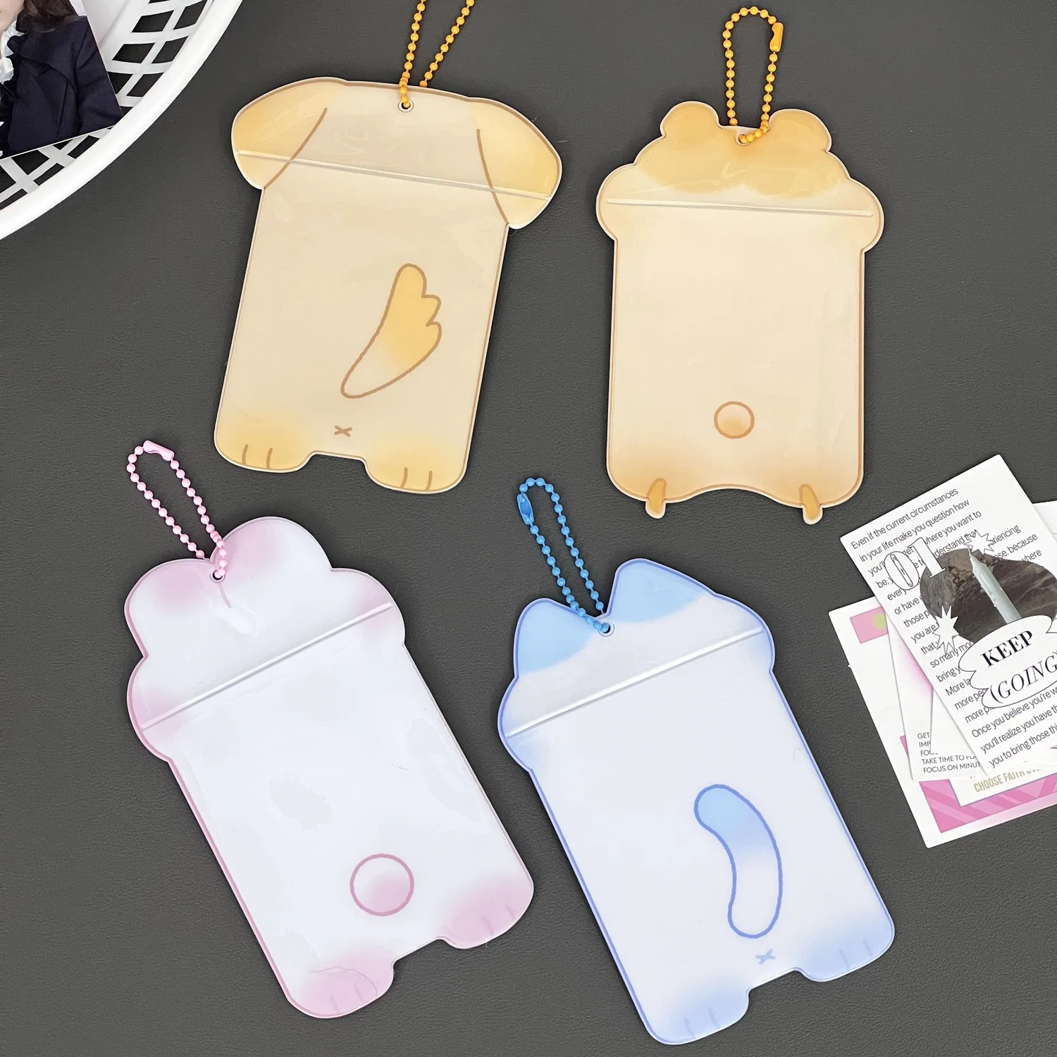 Anime Hamster Cat Photocard Holder Keychain Kpop Binder Sleeves Mini Photo Album PVC for Photographs Korea Idol Card card holder,photo album,photo card holder,card protector,idol card protector,idol card book,photo card binder