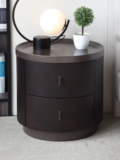 2023 New Italian Minimalist Round Nightstand