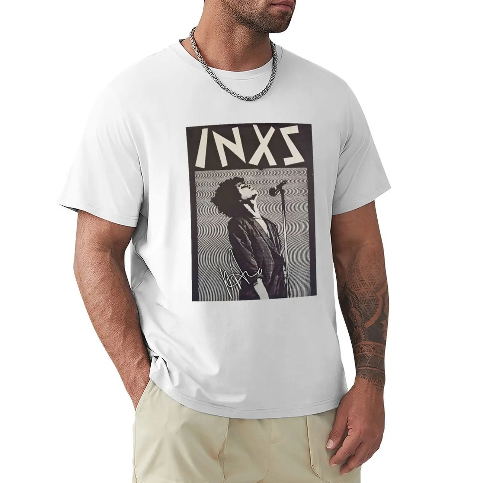 

íNXS Mícháél Hútchéncé Singer Classic T-Shirt for a boy kawaii clothes Men's t-shirts