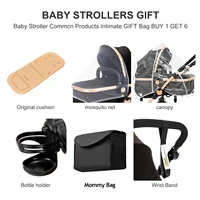 Poussette multifonctionnelle 3 en 1, combos de poussette pour siège auto, système de voyage Compact pour poussette de bébé pour nouveau-nés, poussettes pour bébé 2