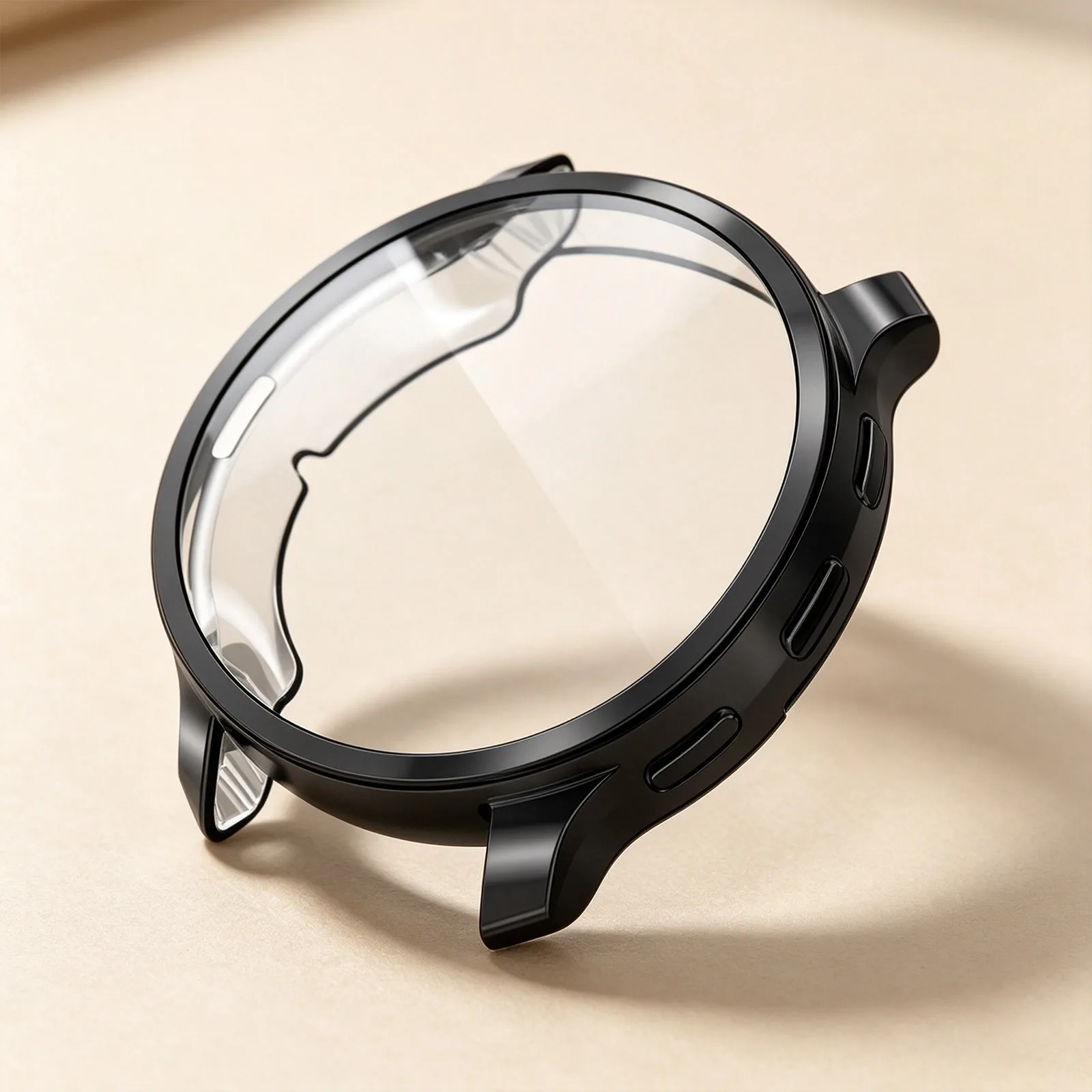 Soft TPU All-Around Protective Smartwatch Case with Anti-Scratch Screen Cover