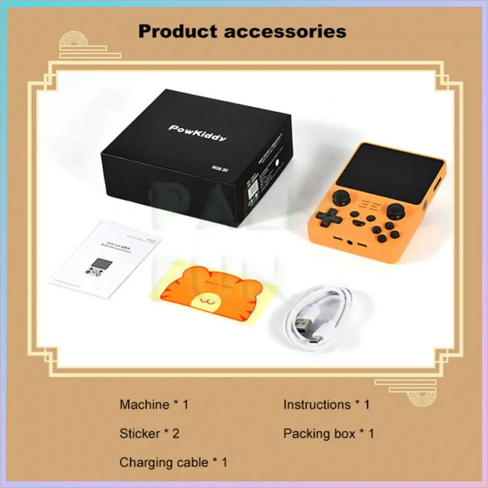 Powkiddy ޴  ܼ, 3.5 ġ IPS ũ,  ҽ ý, Ʈ  ̽ƽ   ÷̾,  , RGB20S