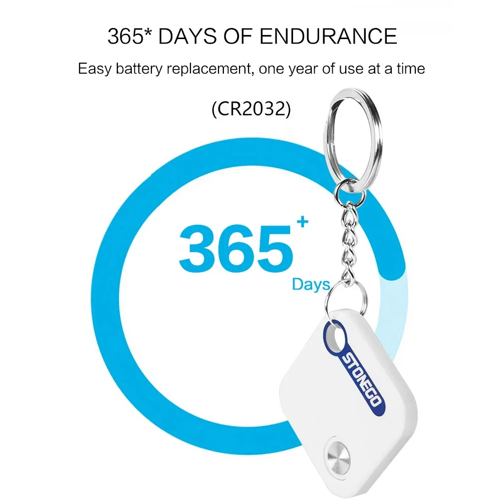 STONEGO Bluetooth GPS Tracker High-precision location tracking via Apple Find My AirTag Replacement MFI Smart ITag