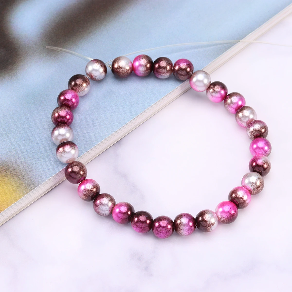 

3mm 4mm 6mm 8mm 10mm 12mm Straight Hole Multicolor Imitation Pearl Beads Round Spacer Loose Beads For Making Diy Accessory