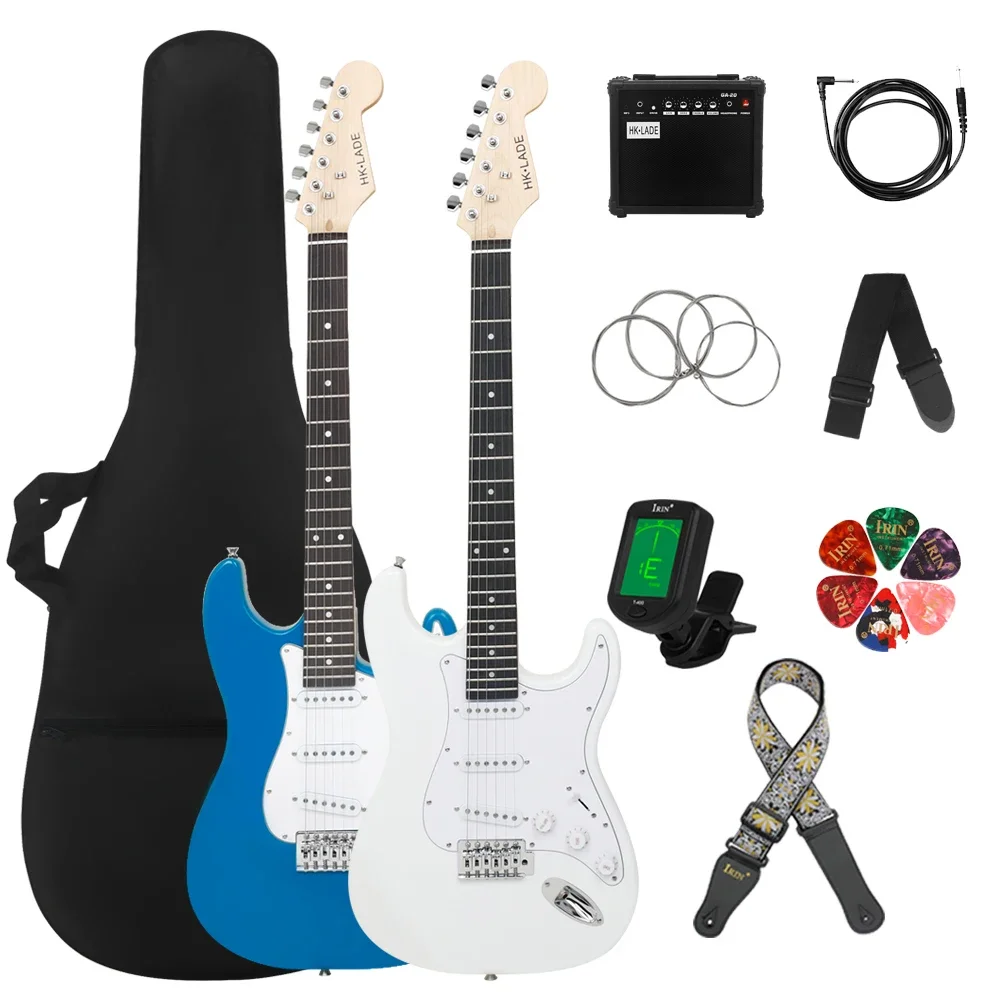

HK·LADE 6 Strings 39 Inch Electric Guitar 22 Frets Maple Body Rosewood Fingerboard Electric Guitarra With Parts & Accessories