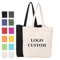 Sac en coton réutilisable, 100 pièces/lot, fourre-tout de Shopping en toile personnalisé avec Logo, vente en gros en vrac 1