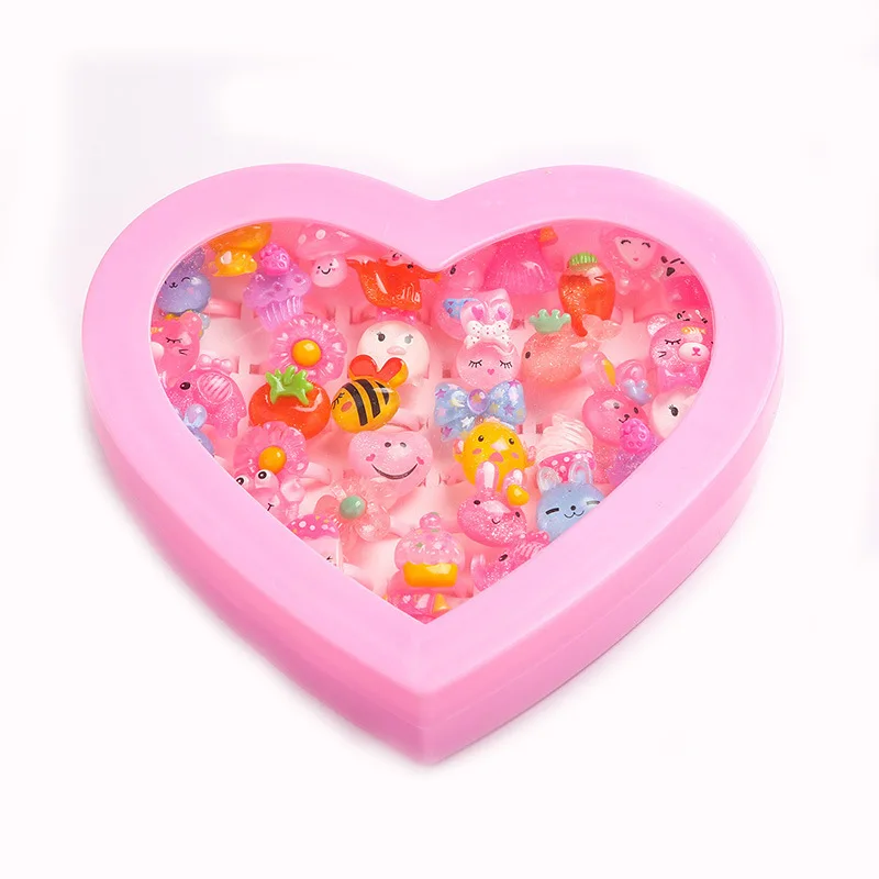 Cute Cartoon Princess Rings Beauty Fashion Toys Jewelry Accessories Gifts