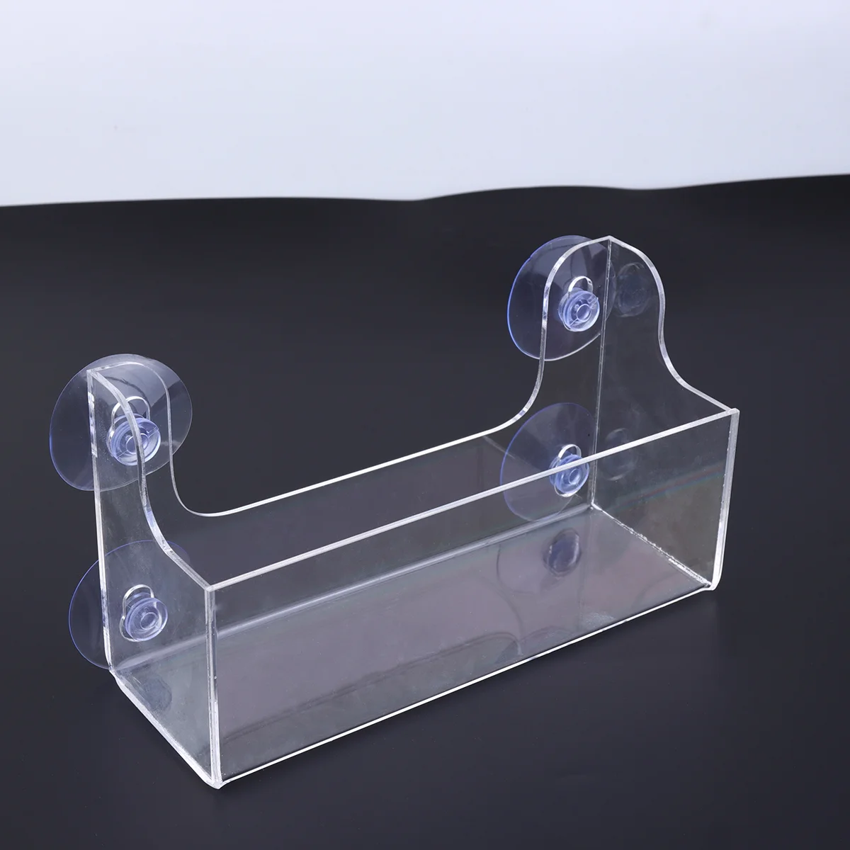 

Small Storage Shelves Refrigerator Rack Suction Cup Holder Beverage Shelf Drinks Market Acrylic