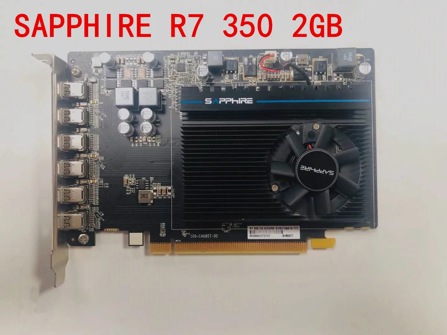 SAPPHIRE R7 350 2GB Graphics Card For AMD Radeon Series R7-350 2G GDDR5 R5230 HDMI VGA Video Cards PC Gaming Map 128bit Used |
