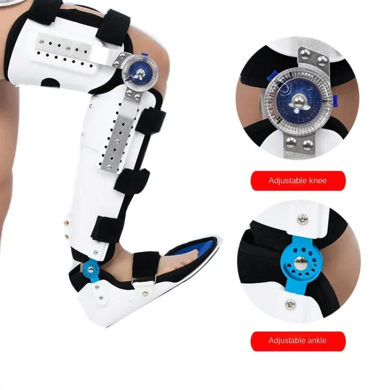 

Knee Ankle Bone Lower Limb Fixator Adjustable Thigh Calf Fracture Care Aluminum Alloy Rehab Equipment