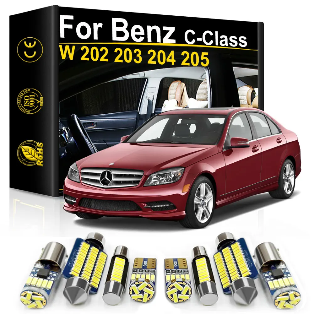 For Mercedes Benz W202 W203 W204 W205 C203 C204 S203 S204 S205 C Class  1993-2021 Accessories Car LED Interior Lights Canbus Kit - AliExpress