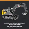 Simulated Alloy Remote Control Excavator Toy 15 Channel Construction Engineering Trucks Excavator with Spray Children's Toy Gift 4