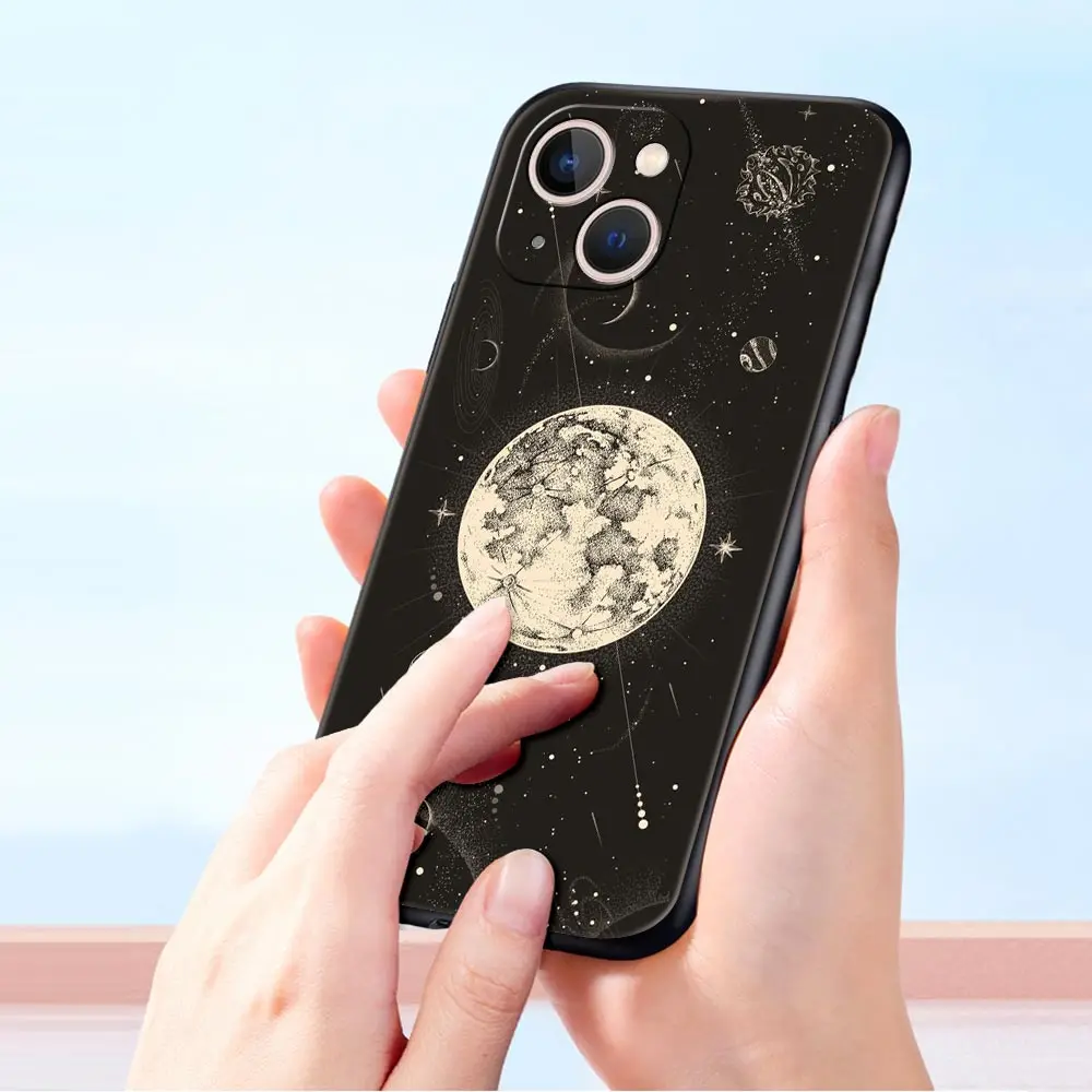 Luxurious & Whimsical Sun Moon Angel Eyes Shockproof Phone Case