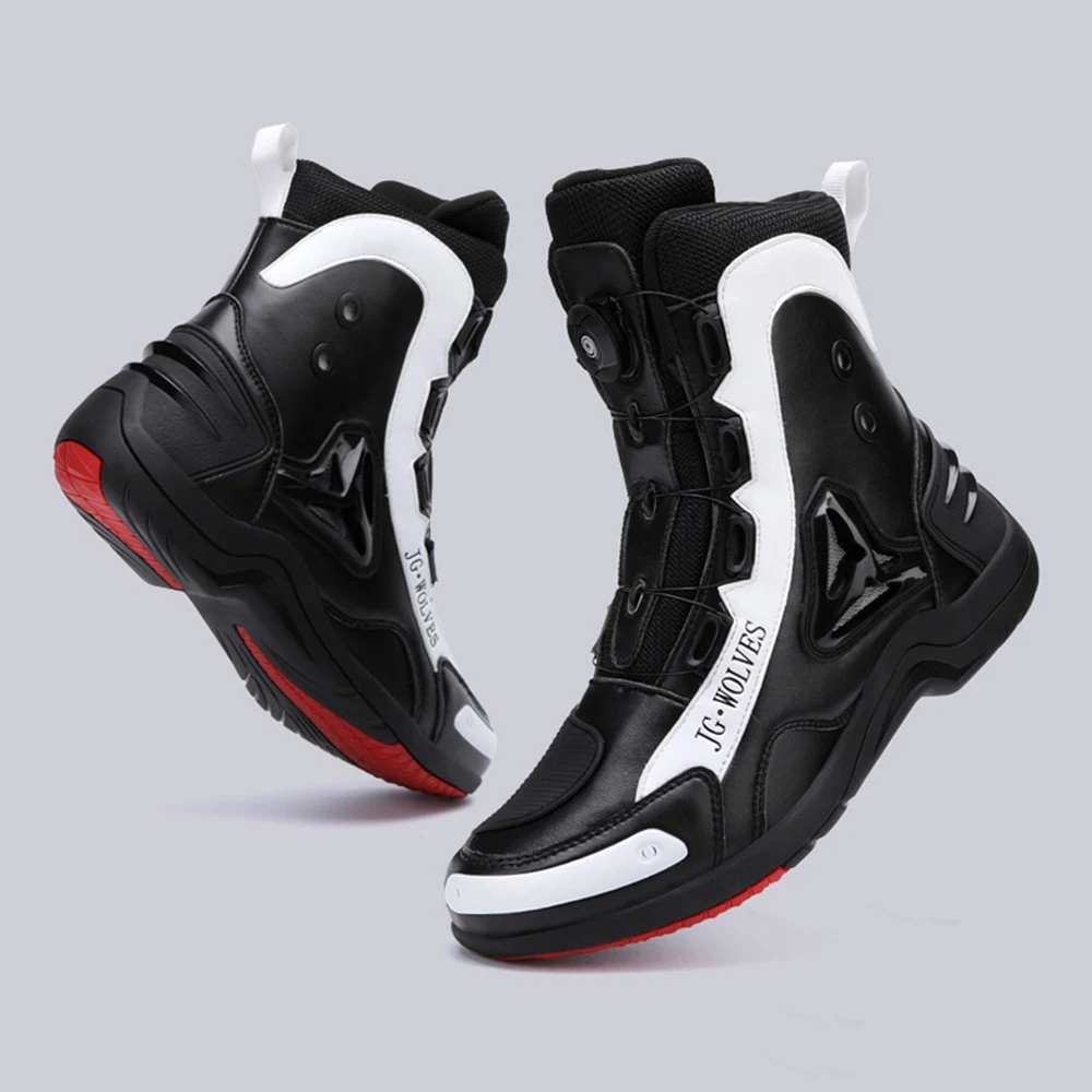Motorcycle Shoes Man Studded Motorcycle Boots Waterproof Wear-Resistant Motocross Anti-Fall Equipment