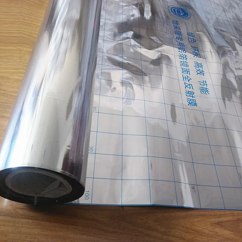0.03mm/0.06mm Electric Underfloor Heating System Aluminum Foil Insulation  High Quality Mirror Reflection Film 2m2/lot