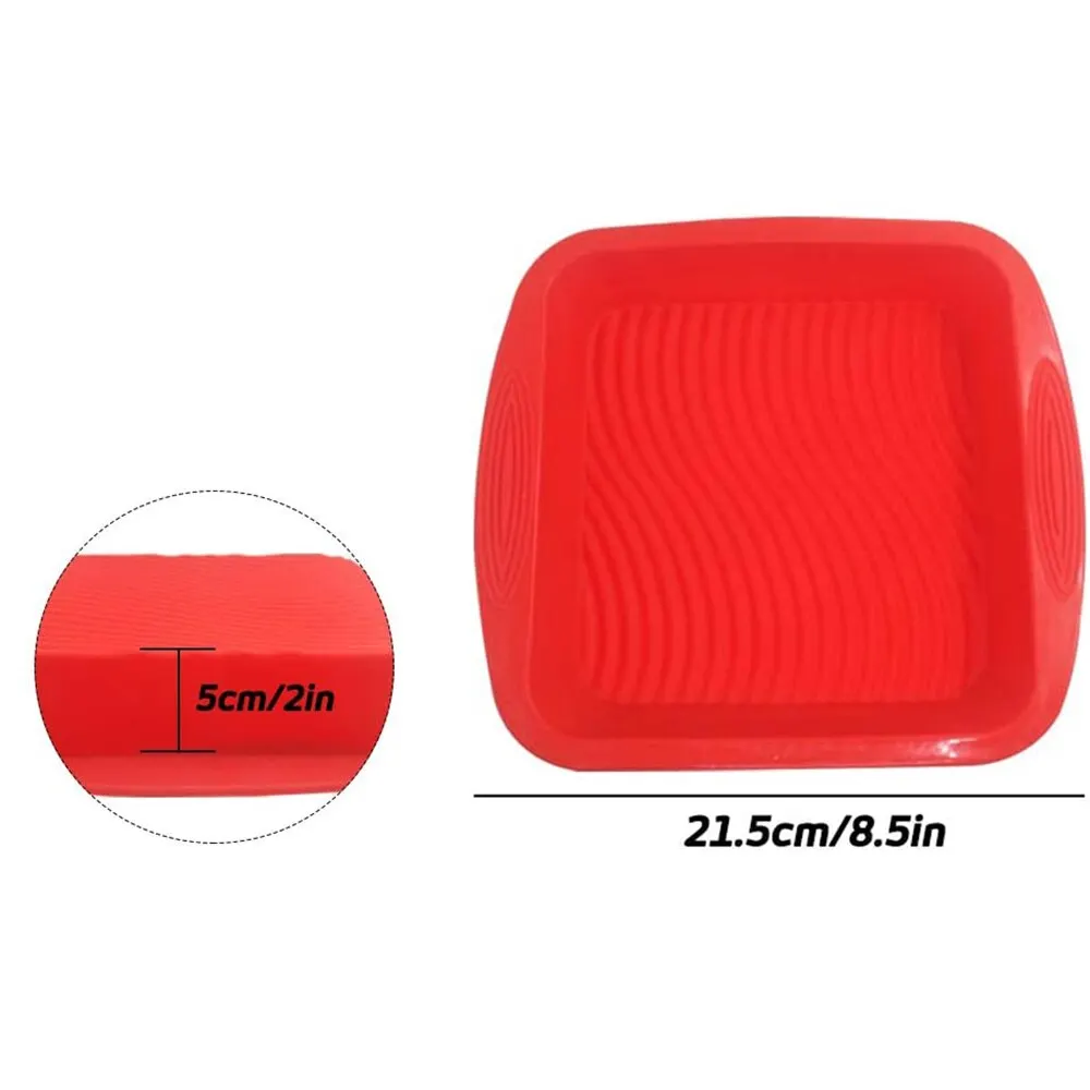 Silicone Rectangular Baking Pan for Bread, Cake, and Desserts