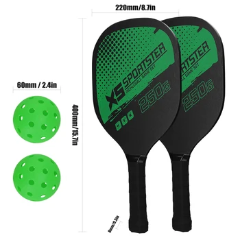 Pickleball Paddle Set with Balls 6