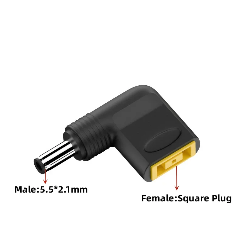 Laptop power adapter connector DC square plug female to 7.4x5.0mm 4.5mm*3.0mm male jack converter for HP Dell Lenovo notebook