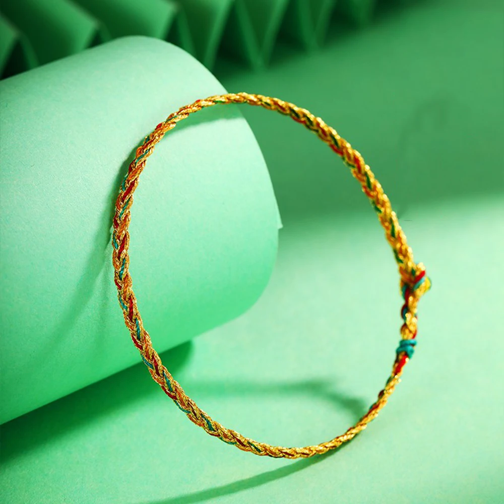 2 Braccialetti Tibetani Portafortuna Fatti A Mano - Corda Intrecciata Regolabile (Nero E Rosso) Per Uomo E Donna - 4