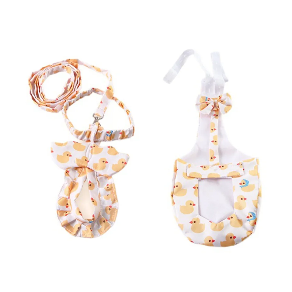 Pet Goose Chicken Duck Harness Diaper Set